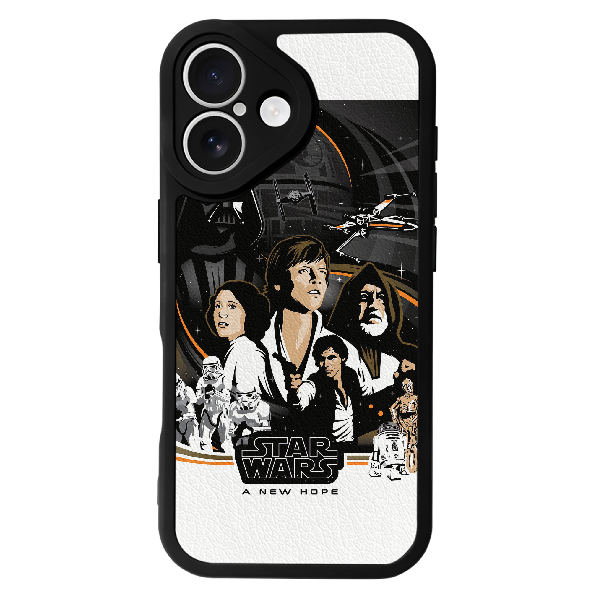 （画像用） スター・ウォーズ Star Wars 【iPhone 16シリーズ対応】シリコンスマホケース（レザー調） 材質：シリコン